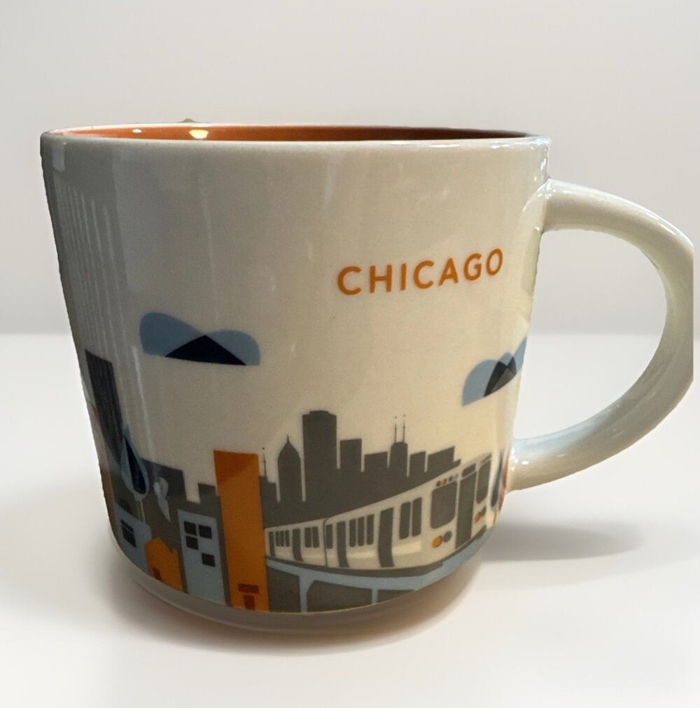 Starbucks 2013 You Are Here Collection Chicago Coffee Tea Mug 14 oz